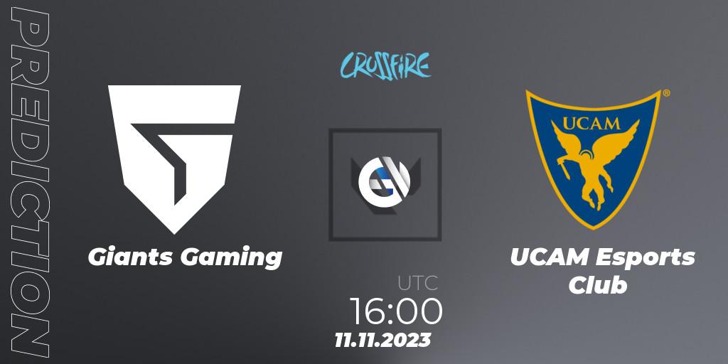 Pronósticos Giants Gaming - UCAM Esports Club. 11.11.23. LVP - Crossfire Cup 2023 - VALORANT