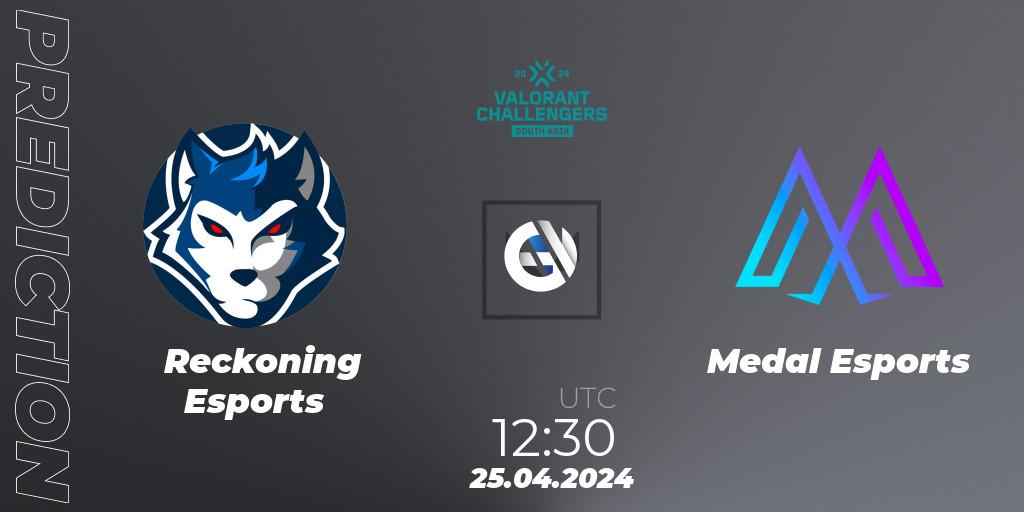Pronósticos Reckoning Esports - Medal Esports. 25.04.24. VALORANT Challengers 2024 South Asia: Split 1 - Cup 2 - VALORANT