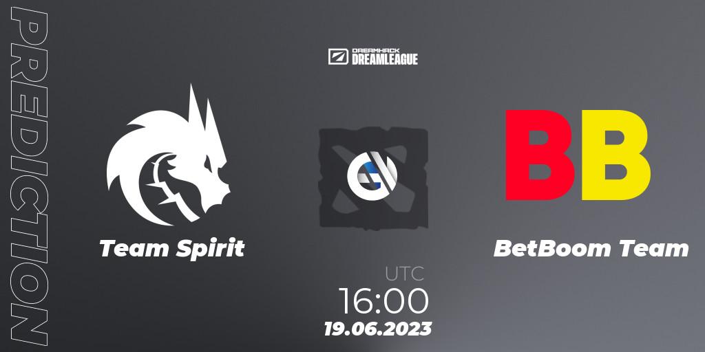 Pronósticos Team Spirit - BetBoom Team. 19.06.2023 at 15:55. DreamLeague Season 20 - Group Stage 2 - Dota 2