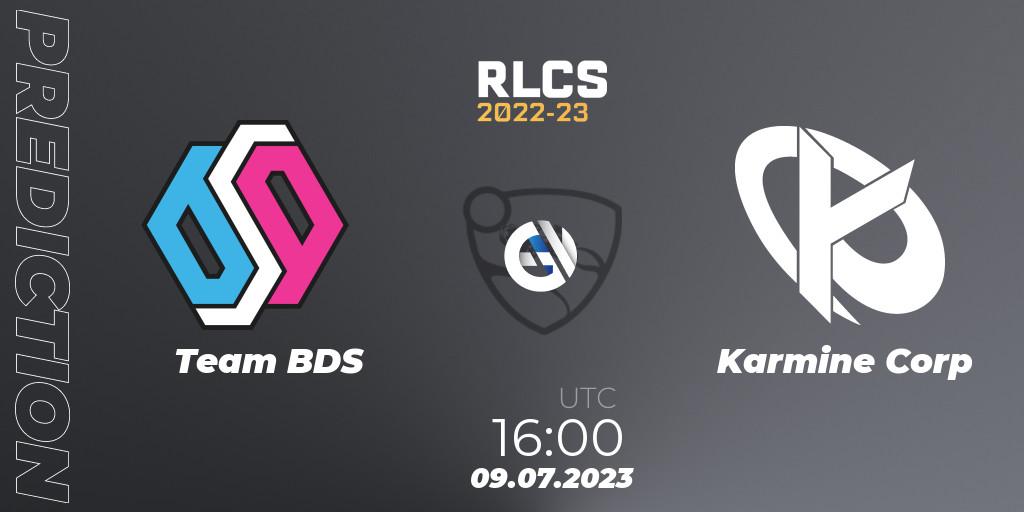 Pronósticos Team BDS - Karmine Corp. 09.07.2023 at 16:00. RLCS 2022-23 Spring Major - Rocket League
