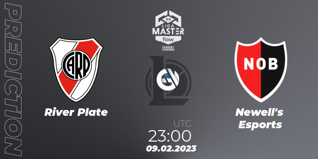 Pronósticos River Plate - Newell's Esports. 09.02.23. Liga Master Opening 2023 - Group Stage - LoL