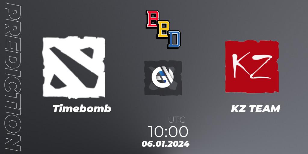 Pronósticos Timebomb - KZ TEAM. 06.01.2024 at 10:15. BetBoom Dacha Dubai 2024: WEU Open Qualifier #2 - Dota 2