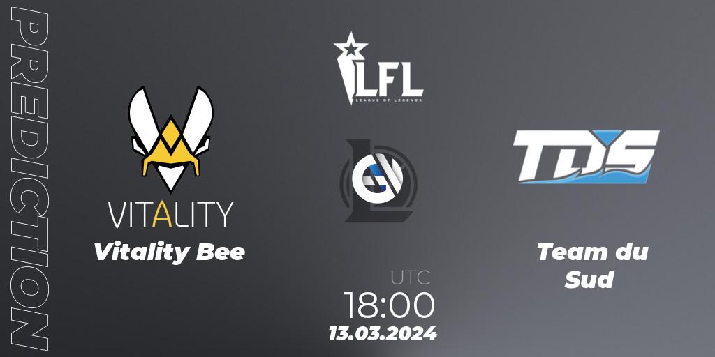 Pronósticos Vitality Bee - Team du Sud. 13.03.24. LFL Spring 2024 - LoL