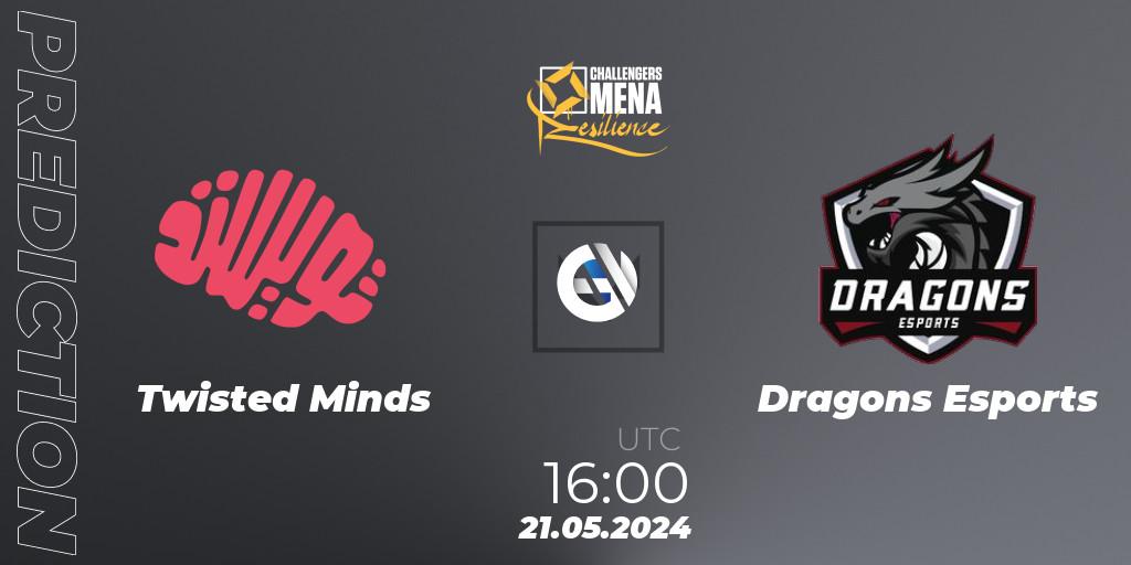 Pronósticos Twisted Minds - Dragons Esports. 21.05.2024 at 16:00. VALORANT Challengers 2024 MENA: Resilience Split 2 - GCC and Iraq - VALORANT