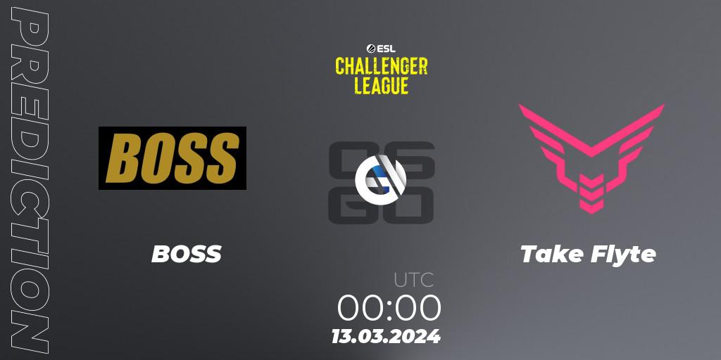 Pronósticos BOSS - Take Flyte. 23.05.24. ESL Challenger League Season 47: North America - CS2 (CS:GO)