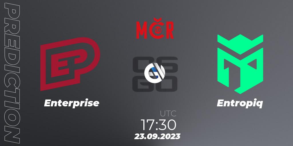 Pronósticos Enterprise - Entropiq. 23.09.2023 at 17:30. Tipsport Cup Prague Fall 2023: Closed Qualifier - Counter-Strike (CS2)