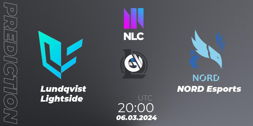 Pronósticos Lundqvist Lightside - NORD Esports. 06.03.24. NLC 1st Division Spring 2024 - LoL