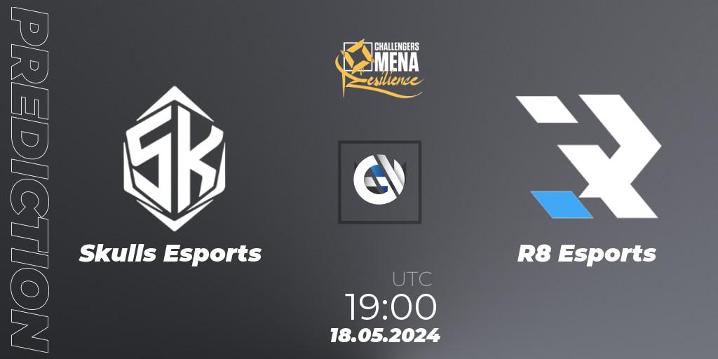 Pronósticos Skulls Esports - R8 Esports. 18.05.2024 at 19:00. VALORANT Challengers 2024 MENA: Resilience Split 2 - Levant and North Africa - VALORANT