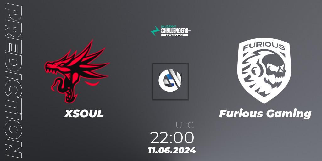 Pronósticos XSOUL - Furious Gaming. 11.06.2024 at 21:15. VALORANT Challengers 2024 LAS: Split 2 - VALORANT