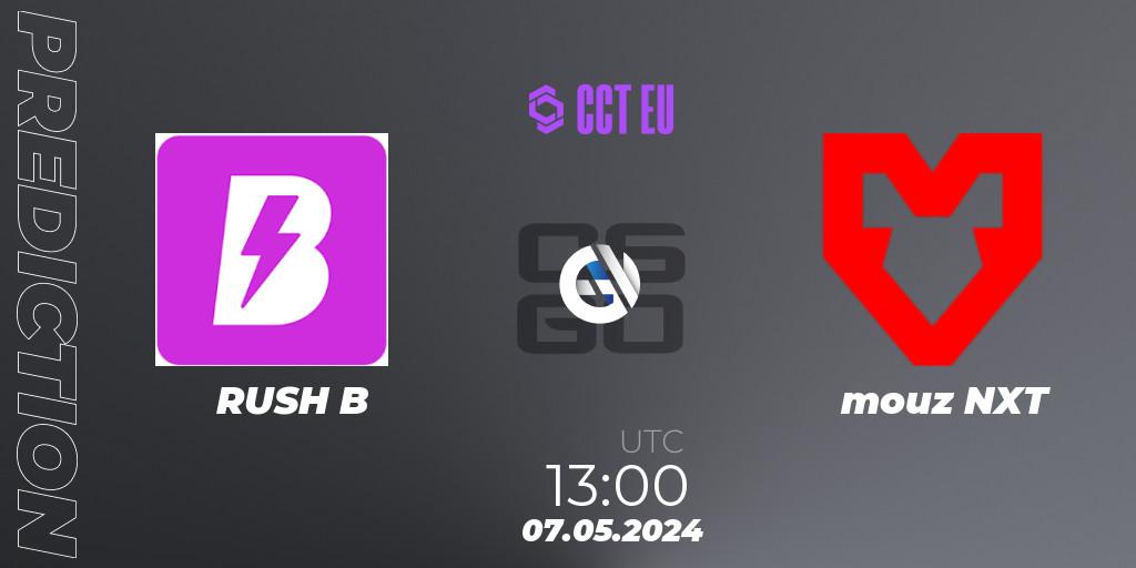 Pronósticos RUSH B - mouz NXT. 07.05.2024 at 13:00. CCT Season 2 Europe Series 2 - Counter-Strike (CS2)