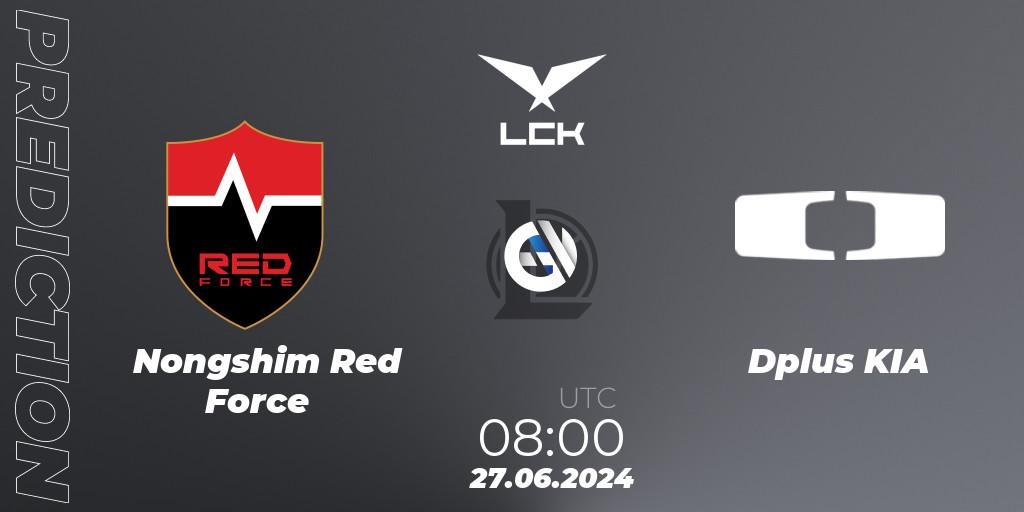 Pronósticos Nongshim Red Force - Dplus KIA. 27.06.2024 at 08:00. LCK Summer 2024 Group Stage - LoL