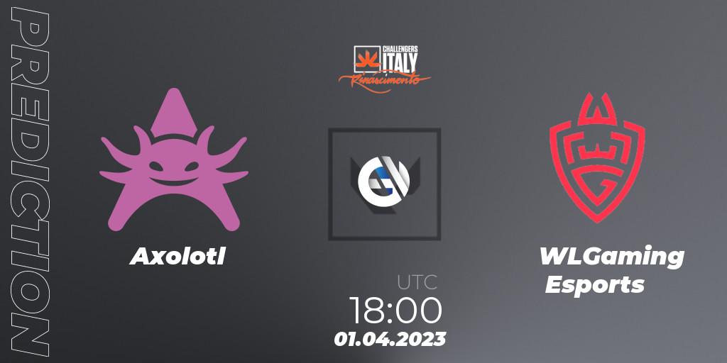 Pronósticos Axolotl - WLGaming Esports. 01.04.23. VALORANT Challengers 2023 Italy: Rinascimento Split 2 - VALORANT