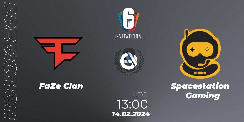 Pronósticos FaZe Clan - Spacestation Gaming. 14.02.24. Six Invitational 2024 - Group Stage - Rainbow Six