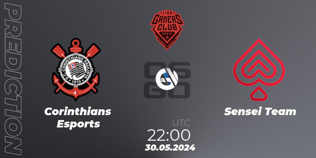 Pronósticos Corinthians Esports - Sensei Team. 30.05.2024 at 22:30. Gamers Club Liga Série A: May 2024 - Counter-Strike (CS2)