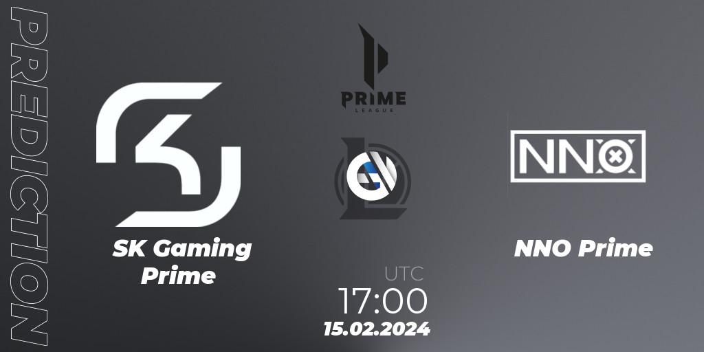 Pronósticos SK Gaming Prime - NNO Prime. 17.01.24. Prime League Spring 2024 - Group Stage - LoL