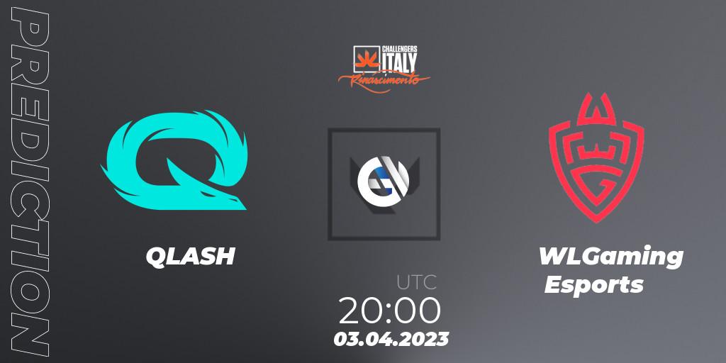 Pronósticos QLASH - WLGaming Esports. 03.04.2023 at 20:10. VALORANT Challengers 2023 Italy: Rinascimento Split 2 - VALORANT