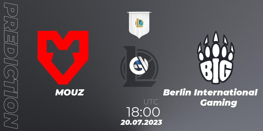 Pronósticos MOUZ - Berlin International Gaming. 21.07.23. Prime League Summer 2023 - Group Stage - LoL