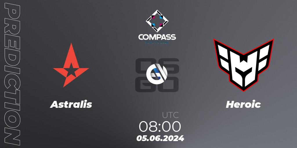 Pronósticos Astralis - Heroic. 05.06.2024 at 08:10. YaLLa Compass 2024 - Counter-Strike (CS2)