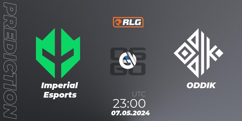 Pronósticos Imperial Esports - ODDIK. 07.05.2024 at 23:00. RES Latin American Series #4 - Counter-Strike (CS2)