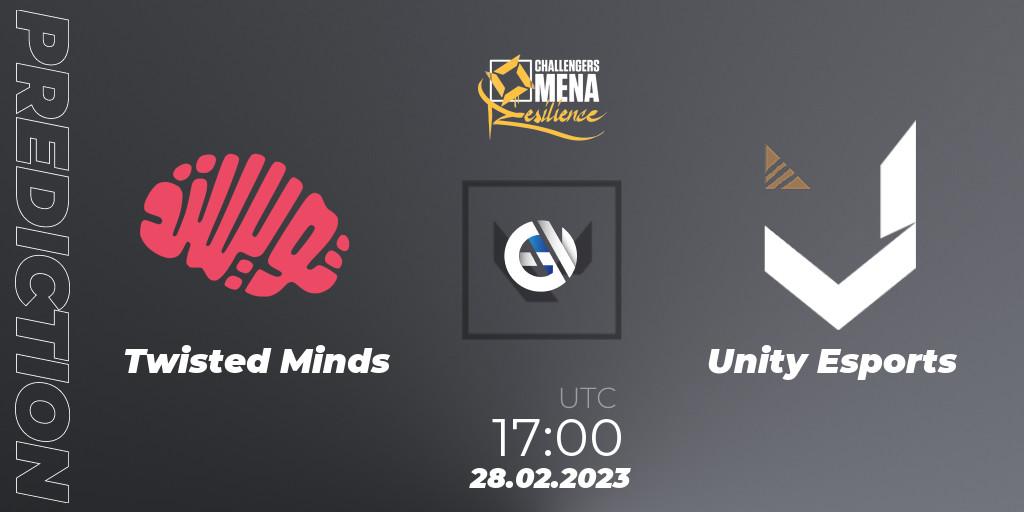 Pronósticos Twisted Minds - Unity Esports. 28.02.2023 at 16:00. VALORANT Challengers 2023 MENA: Resilience Split 1 - GCC and Iraq - VALORANT