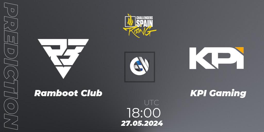 Pronósticos Ramboot Club - KPI Gaming. 27.05.2024 at 18:00. VALORANT Challengers 2024 Spain: Rising Split 2 - VALORANT