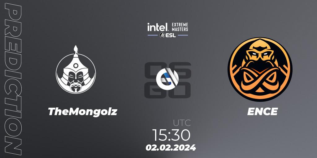 Pronósticos TheMongolz - ENCE. 02.02.2024 at 15:30. IEM Katowice 2024 Play-in - Counter-Strike (CS2)