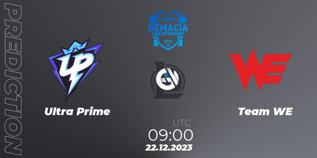 Pronósticos Ultra Prime - Team WE. 25.12.23. Demacia Cup 2023 Group Stage - LoL