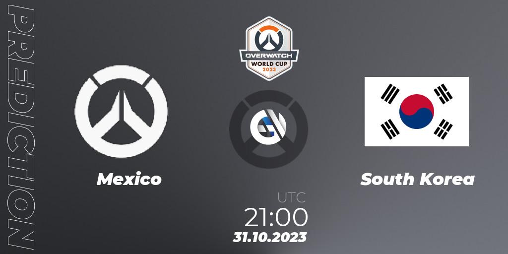 Pronósticos Mexico - South Korea. 31.10.23. Overwatch World Cup 2023 - Overwatch