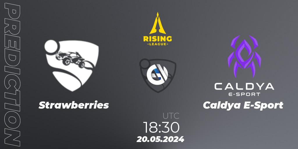 Pronósticos Strawberries - Caldya E-Sport. 20.05.2024 at 18:30. Rising League 2024 — Split 1 — Main Event - Rocket League