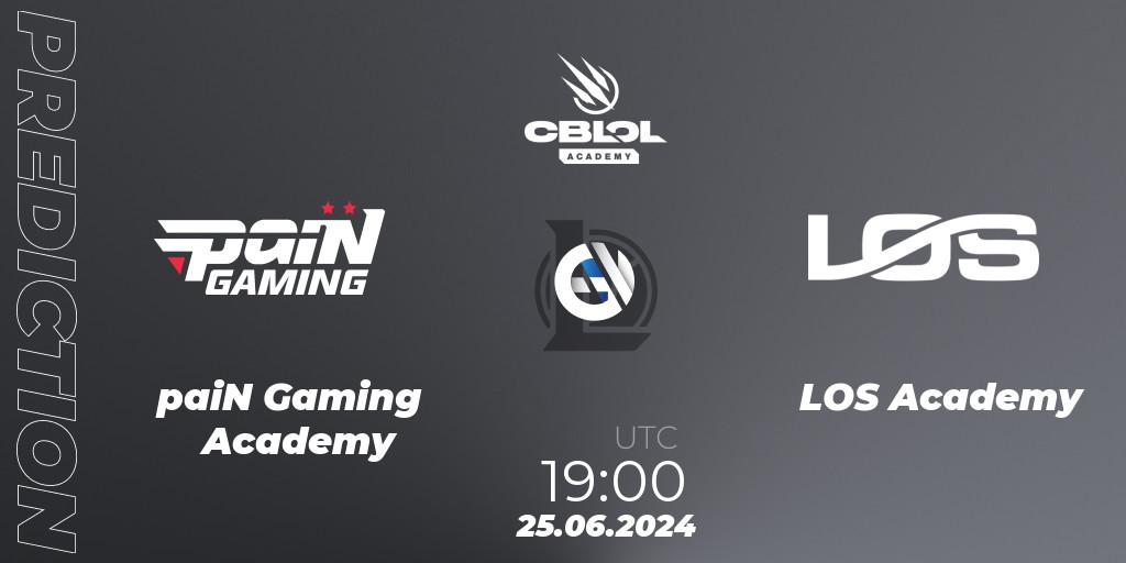 Pronósticos paiN Gaming Academy - LOS Academy. 25.06.2024 at 19:00. CBLOL Academy 2024 - LoL
