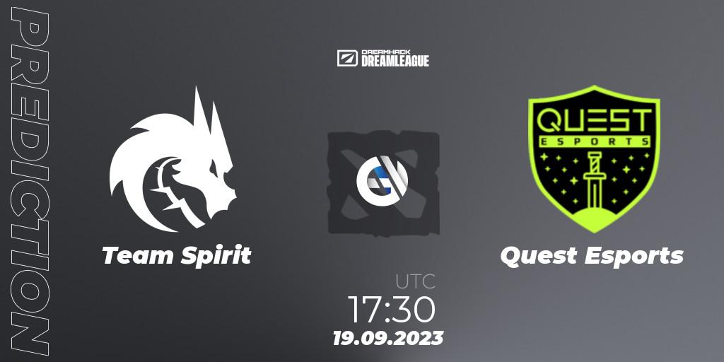 Pronósticos Team Spirit - PSG Quest. 19.09.2023 at 17:30. DreamLeague Season 21 - Dota 2