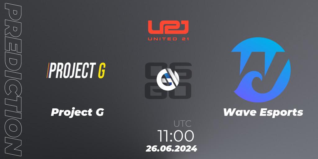 Pronósticos Project G - Wave Esports. 26.06.2024 at 11:00. United21 Season 17 - Counter-Strike (CS2)