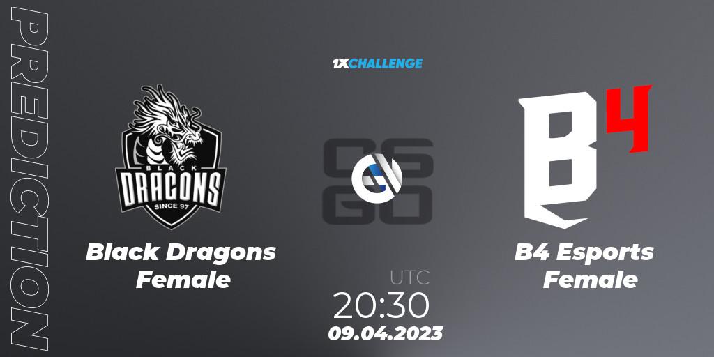 Pronósticos Black Dragons Female - B4 Esports Female. 09.04.23. 1xChallenge - CS2 (CS:GO)