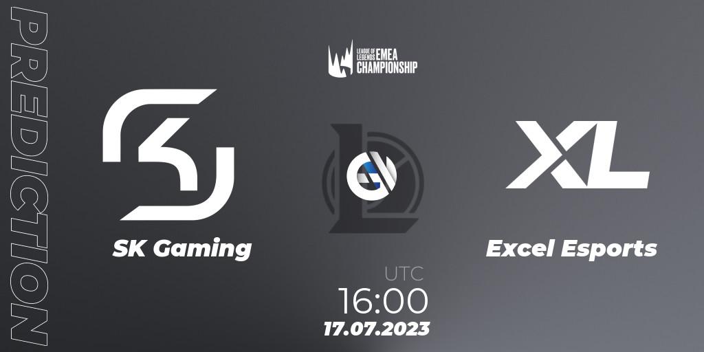 Pronósticos SK Gaming - Excel Esports. 17.07.23. LEC Summer 2023 - Group Stage - LoL