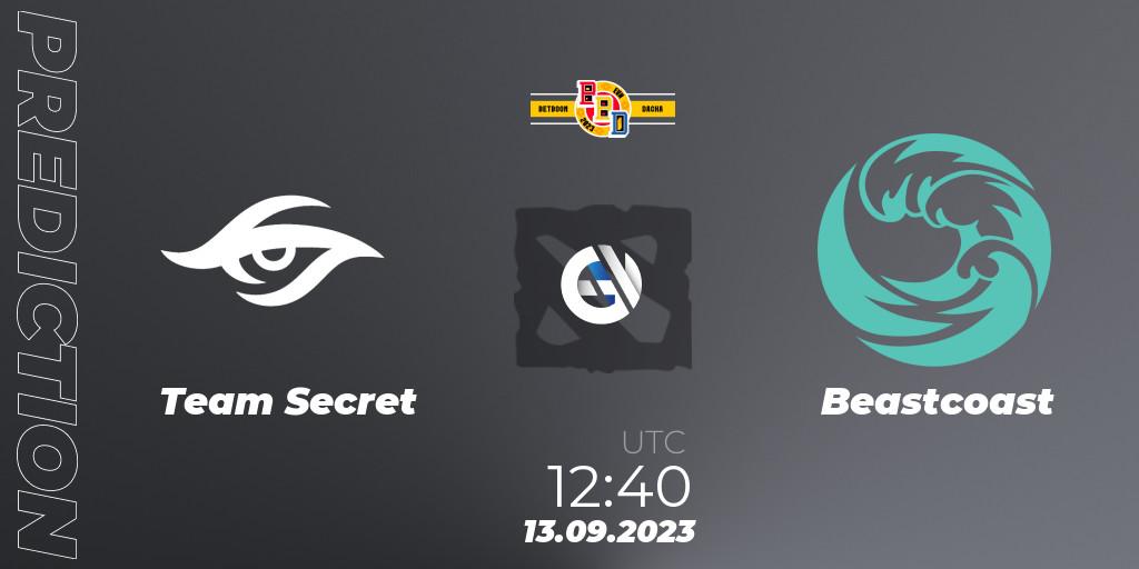 Pronósticos Team Secret - Beastcoast. 13.09.2023 at 13:08. BetBoom Dacha - Dota 2