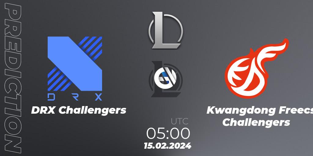 Pronósticos DRX Challengers - Kwangdong Freecs Challengers. 15.02.24. LCK Challengers League 2024 Spring - Group Stage - LoL