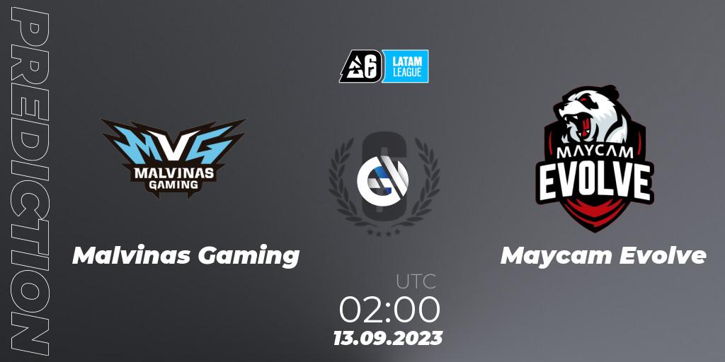 Pronósticos Malvinas Gaming - Maycam Evolve. 13.09.2023 at 02:00. LATAM League 2023 - Stage 2 - Rainbow Six