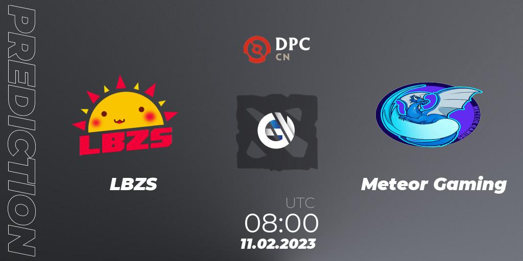 Pronósticos LBZS - Meteor Gaming. 11.02.23. DPC 2022/2023 Winter Tour 1: CN Division II (Lower) - Dota 2