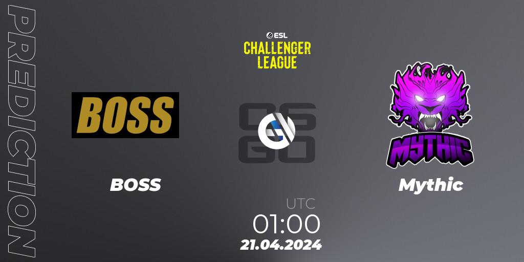 Pronósticos BOSS - Mythic. 25.04.24. ESL Challenger League Season 47: North America - CS2 (CS:GO)