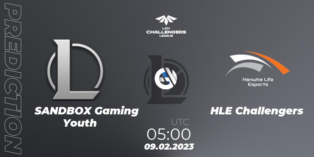 Pronósticos SANDBOX Gaming Youth - HLE Challengers. 09.02.23. LCK Challengers League 2023 Spring - LoL