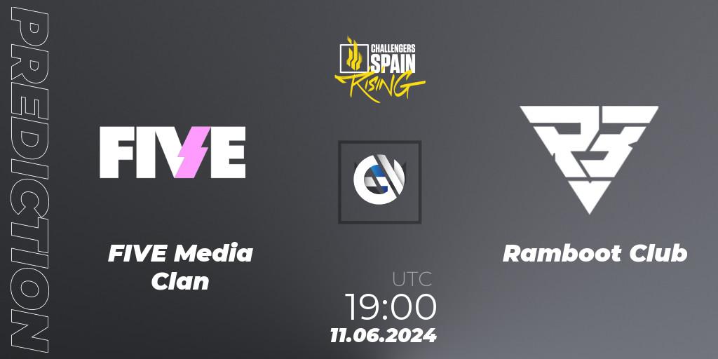 Pronósticos FIVE Media Clan - Ramboot Club. 11.06.2024 at 19:00. VALORANT Challengers 2024 Spain: Rising Split 2 - VALORANT