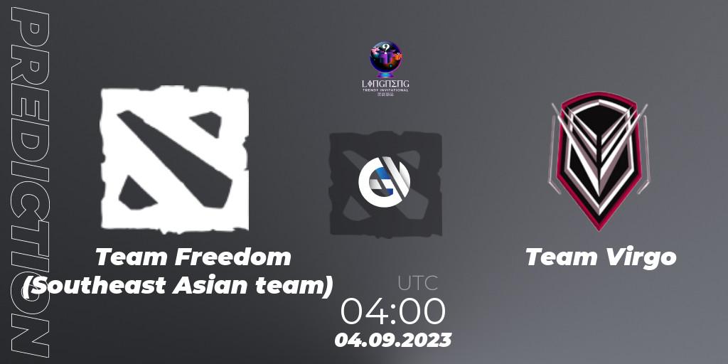 Pronósticos Team Freedom (Southeast Asian team) - Team Virgo. 04.09.23. LingNeng Trendy Invitational - Dota 2
