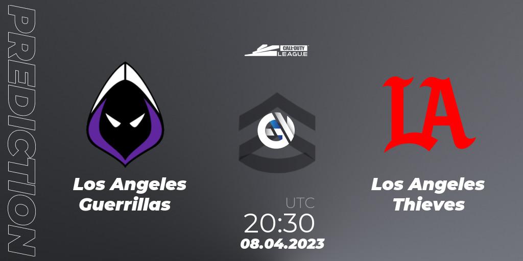 Pronósticos Los Angeles Guerrillas - Los Angeles Thieves. 08.04.2023 at 20:30. Call of Duty League 2023: Stage 4 Major Qualifiers - Call of Duty