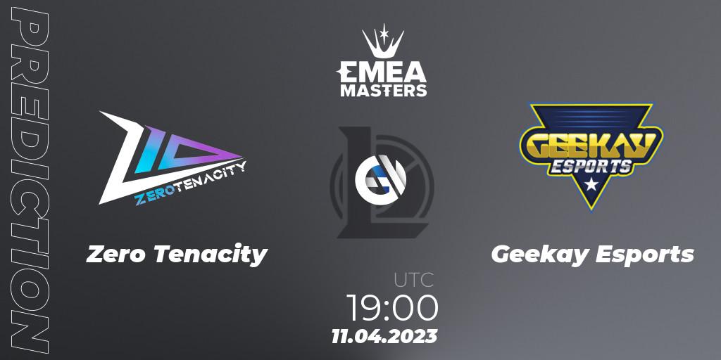 Pronósticos Zero Tenacity - Geekay Esports. 11.04.2023 at 19:00. EMEA Masters Spring 2023 - Group Stage - LoL