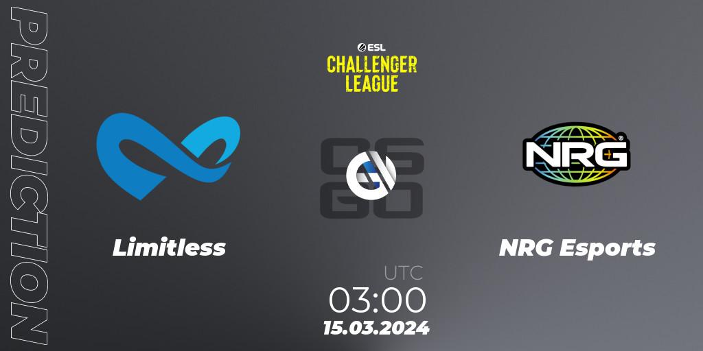 Pronósticos Limitless - NRG Esports. 15.03.24. ESL Challenger League Season 47: North America - CS2 (CS:GO)