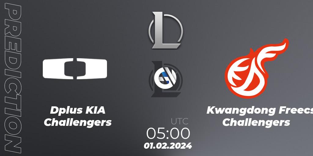 Pronósticos Dplus KIA Challengers - Kwangdong Freecs Challengers. 01.02.24. LCK Challengers League 2024 Spring - Group Stage - LoL