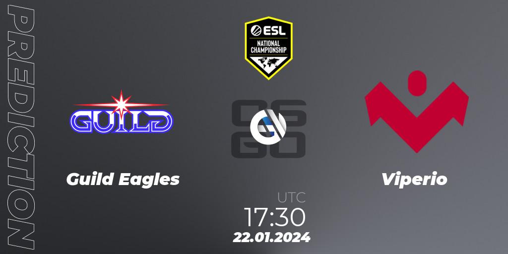 Pronósticos Guild Eagles - Viperio. 22.01.2024 at 17:30. ESL Pro League Season 19 NC Europe Qualifier - Counter-Strike (CS2)