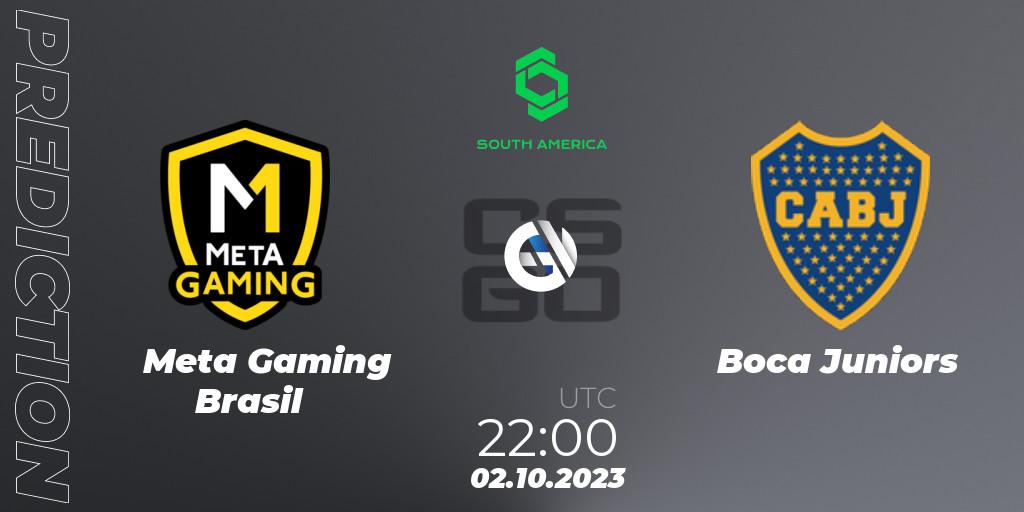 Pronósticos Meta Gaming Brasil - Boca Juniors. 02.10.2023 at 23:05. CCT South America Series #12 - Counter-Strike (CS2)