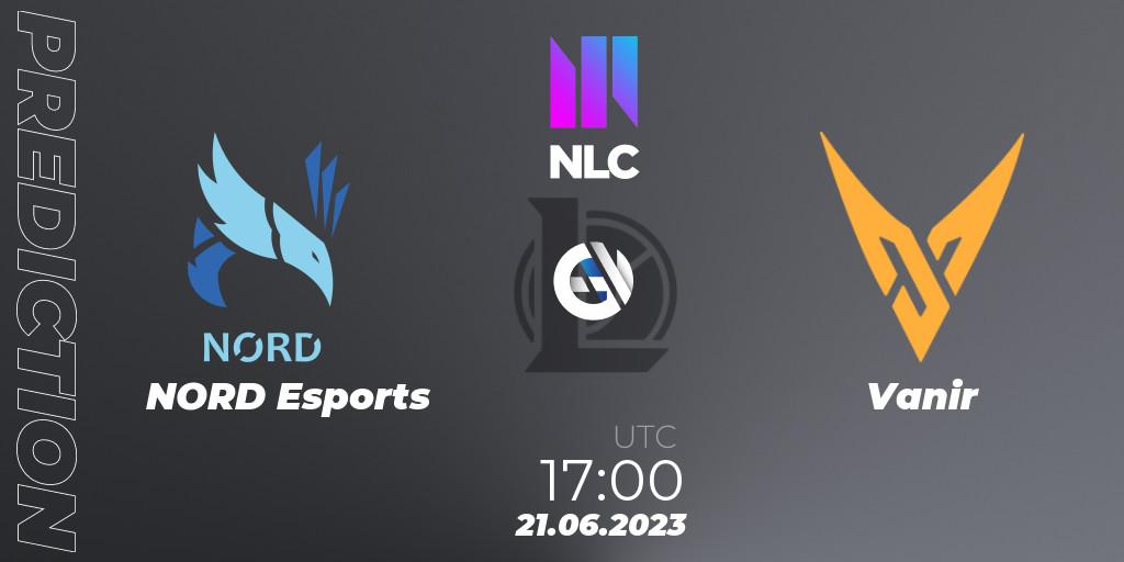 Pronósticos NORD Esports - Vanir. 21.06.2023 at 17:00. NLC Summer 2023 - Group Stage - LoL