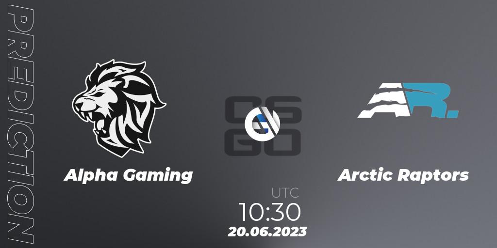 Pronósticos Alpha Gaming - Arctic Raptors. 20.06.23. European Pro League Season 9: Division 2 - CS2 (CS:GO)